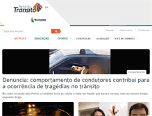 Tablet Screenshot of portaldotransito.com.br